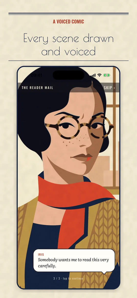 A voiced comic: Iris reads the reader mail